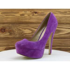Aldo‎ Size 36 Platform Heel Purple Suede M Width